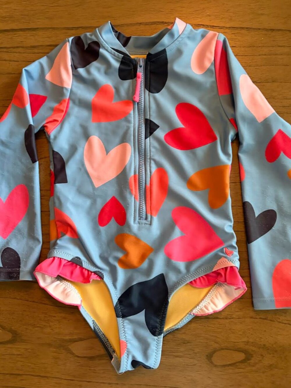 PInk Chicken Toddler Swim Suit  4T